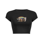 Cute cat shirt rainbow cat shirt cat