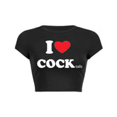 I Love Cocktails Y2K Baby Tee