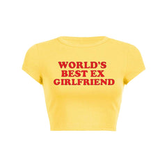Best Ex Girlfriend Y2K Baby Tee Crop Top