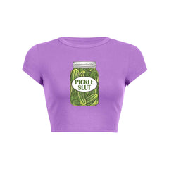 Pickle Slxt Y2K Baby Tee Crop Top