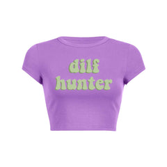 Green Hunter Y2K Baby Tee Crop Top