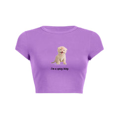 Spicy kitty baby tee 90s 2000s y2k