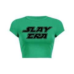 Slay Era Y2K Baby Tee