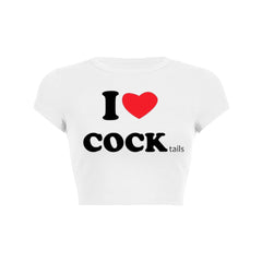 I Love Cocktails Y2K Baby Tee