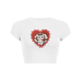 Valentines day cat lover heart graphic