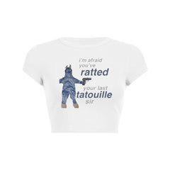 Ratted Last Tatouille Y2K Baby Tee Crop Top