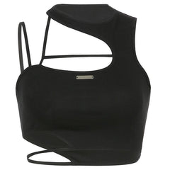 Hollow out irregular solid crop cut out top