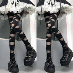 Bandage mesh tights