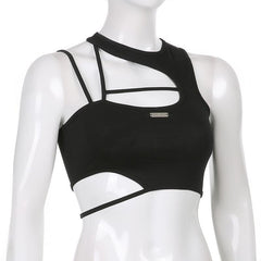 Hollow out irregular solid crop cut out top