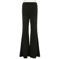 Lace patchwork medium rise pant
