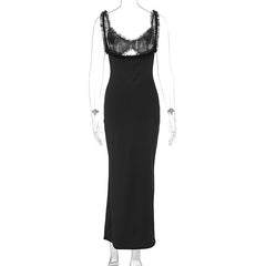 Ruffle hollow out ruched bowknot cami midi dress