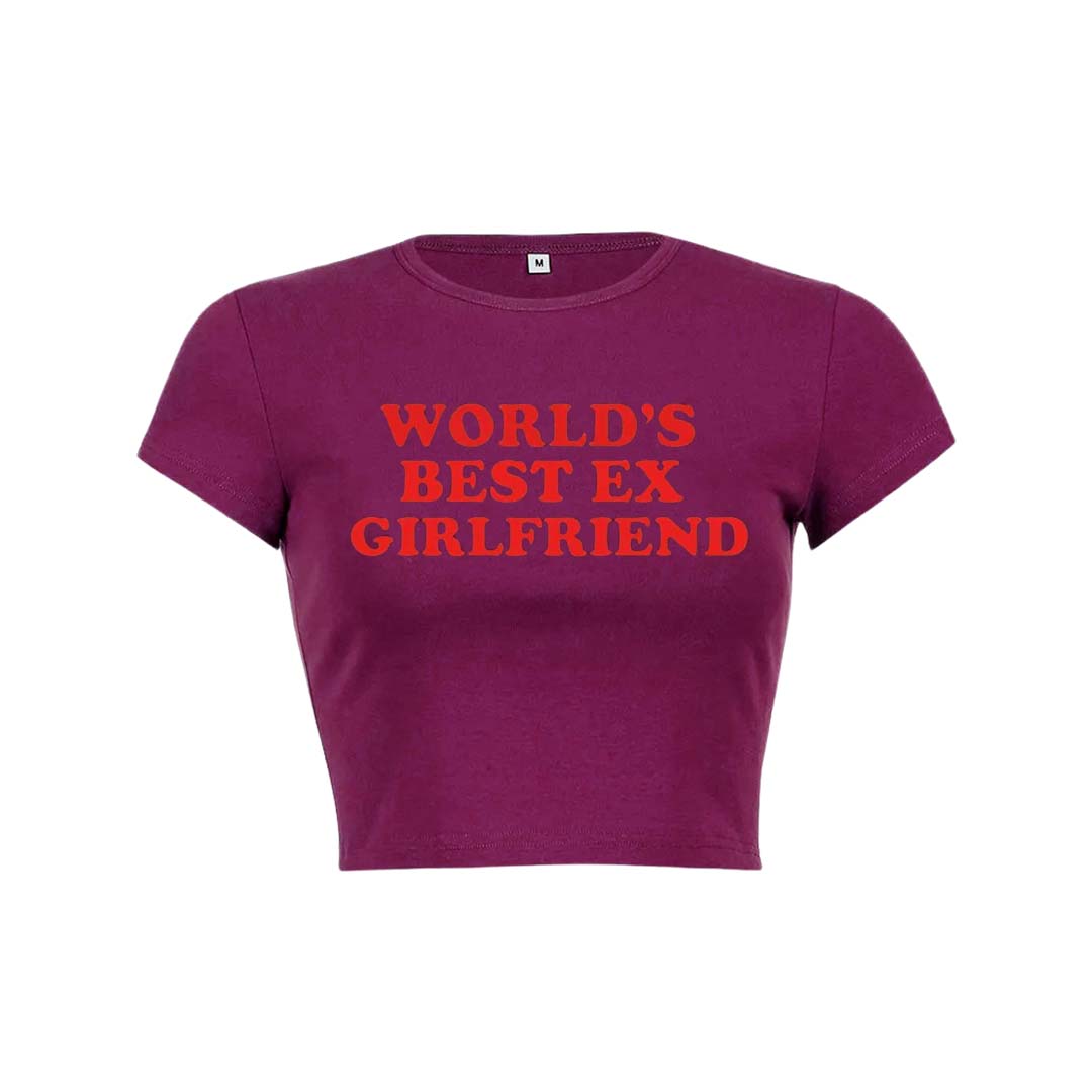 Best Ex Girlfriend Y2K Baby Tee Crop Top