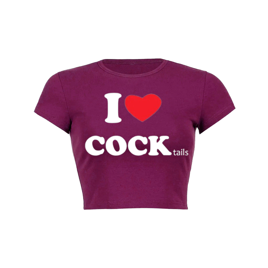 I Love Cocktails Y2K Baby Tee