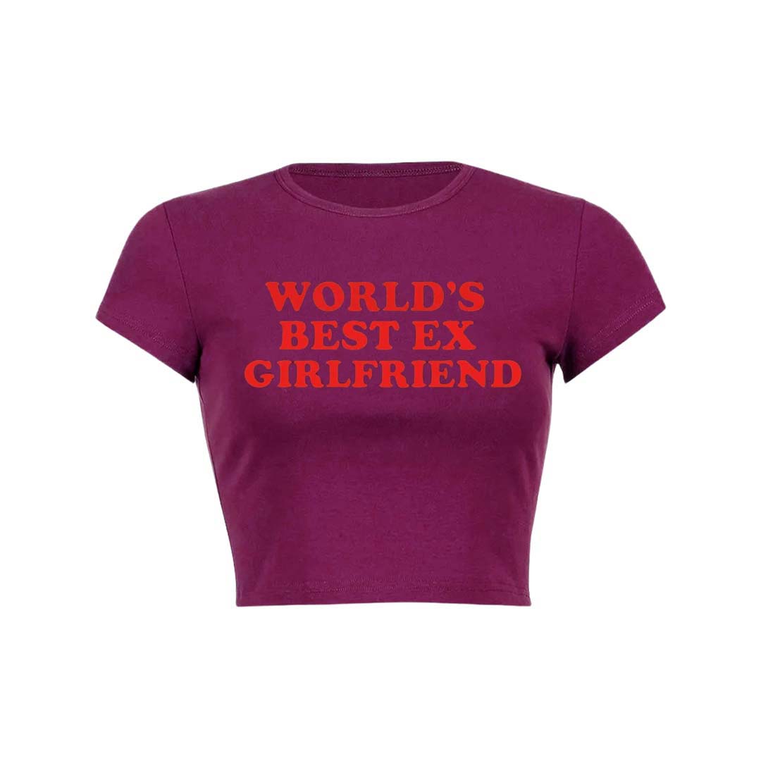 Best Ex Girlfriend Y2K Baby Tee Crop Top