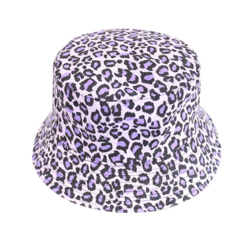 Leopard double-sided fisherman bucket hat