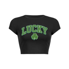 Lucky Baby Tee Cute Shamrock Baby Tee