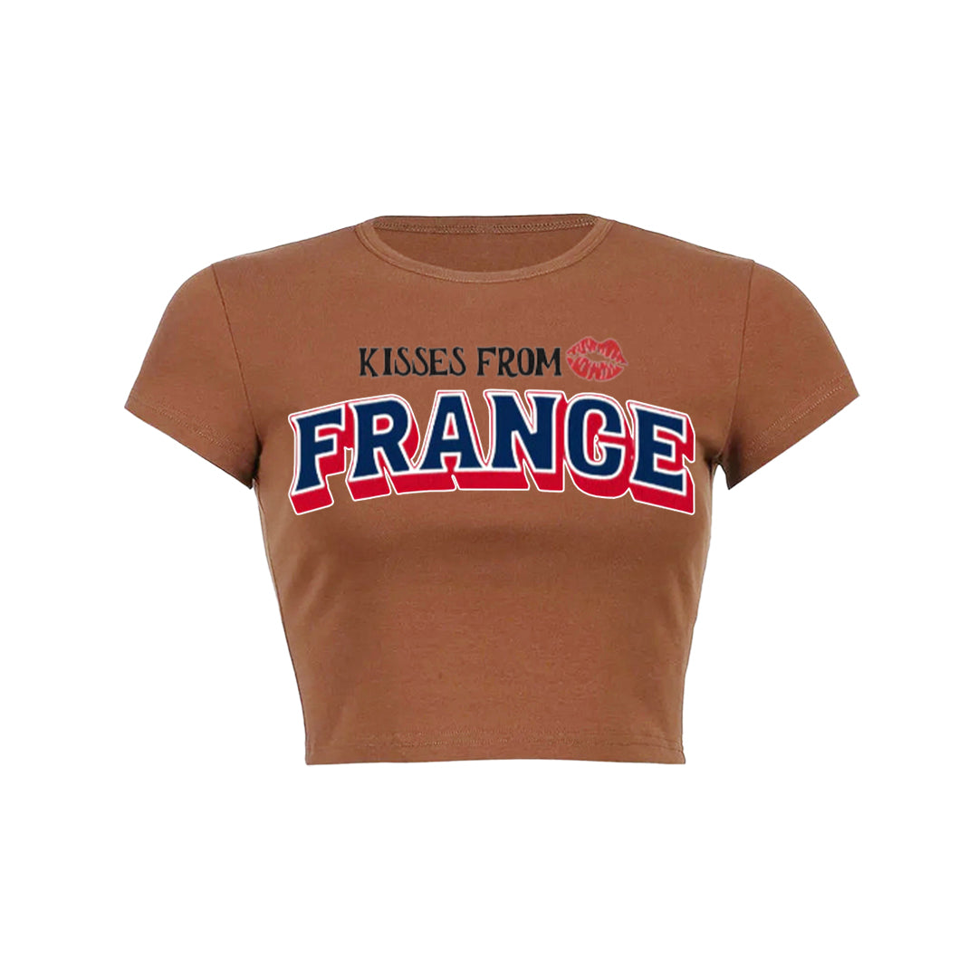 Kisses From France Baby Tee 1