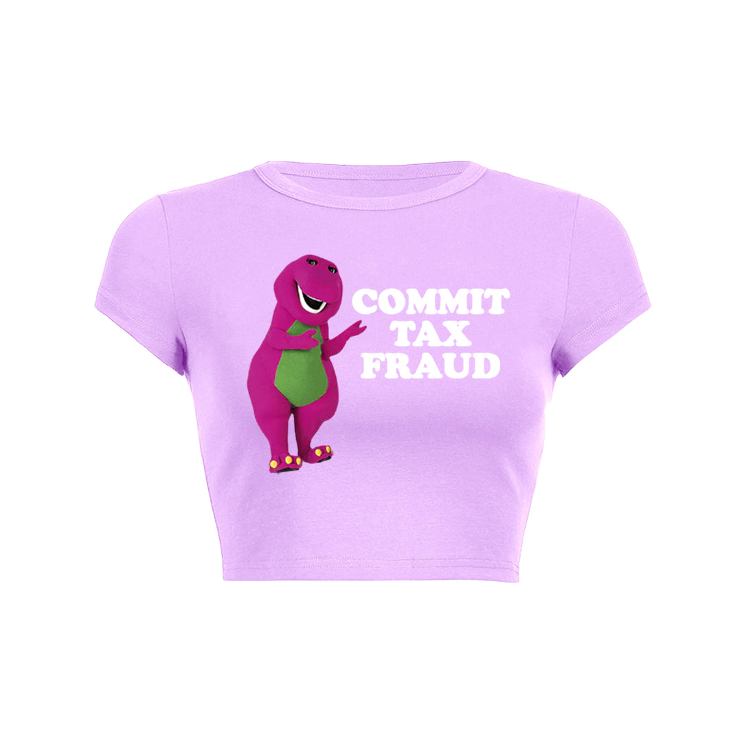 Commit Tax Fraud Y2K Baby Tee
