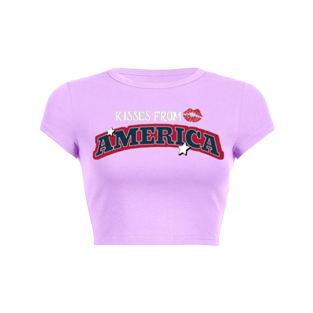 Kisses From America Baby Tee 1