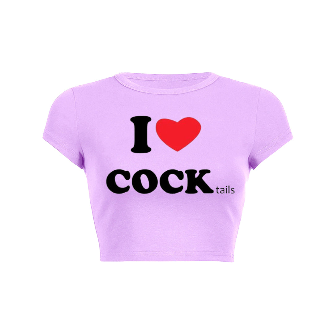 I Love Cocktails Y2K Baby Tee