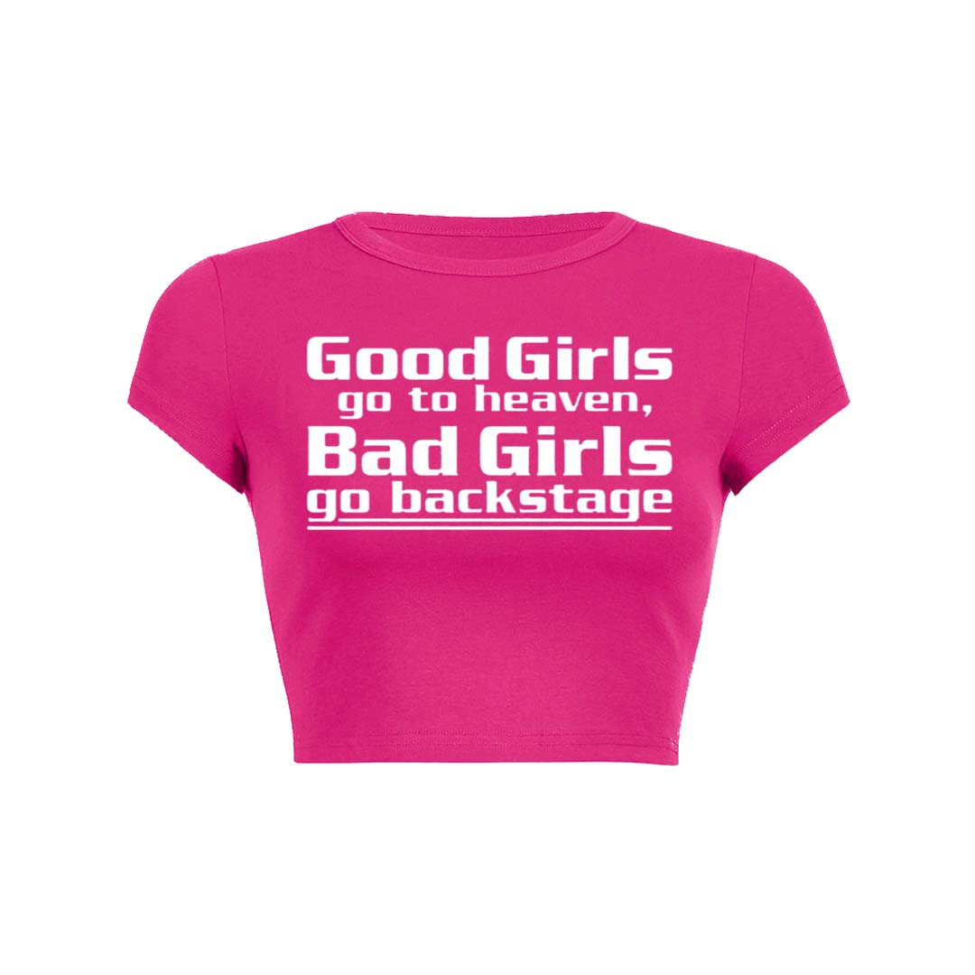 Good Girls Go To Heaven Y2K Baby Tee Crop Top