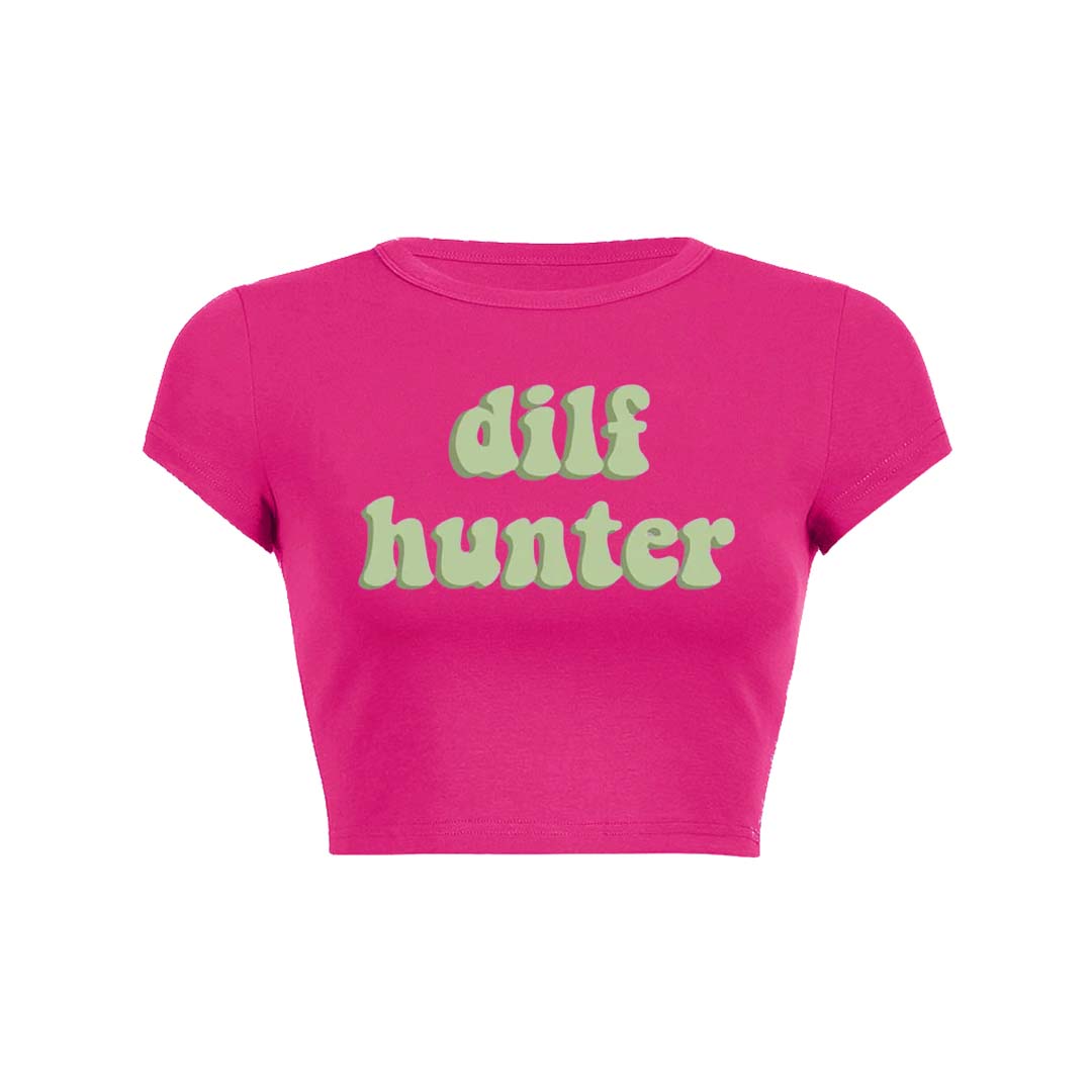 Green Hunter Y2K Baby Tee Crop Top