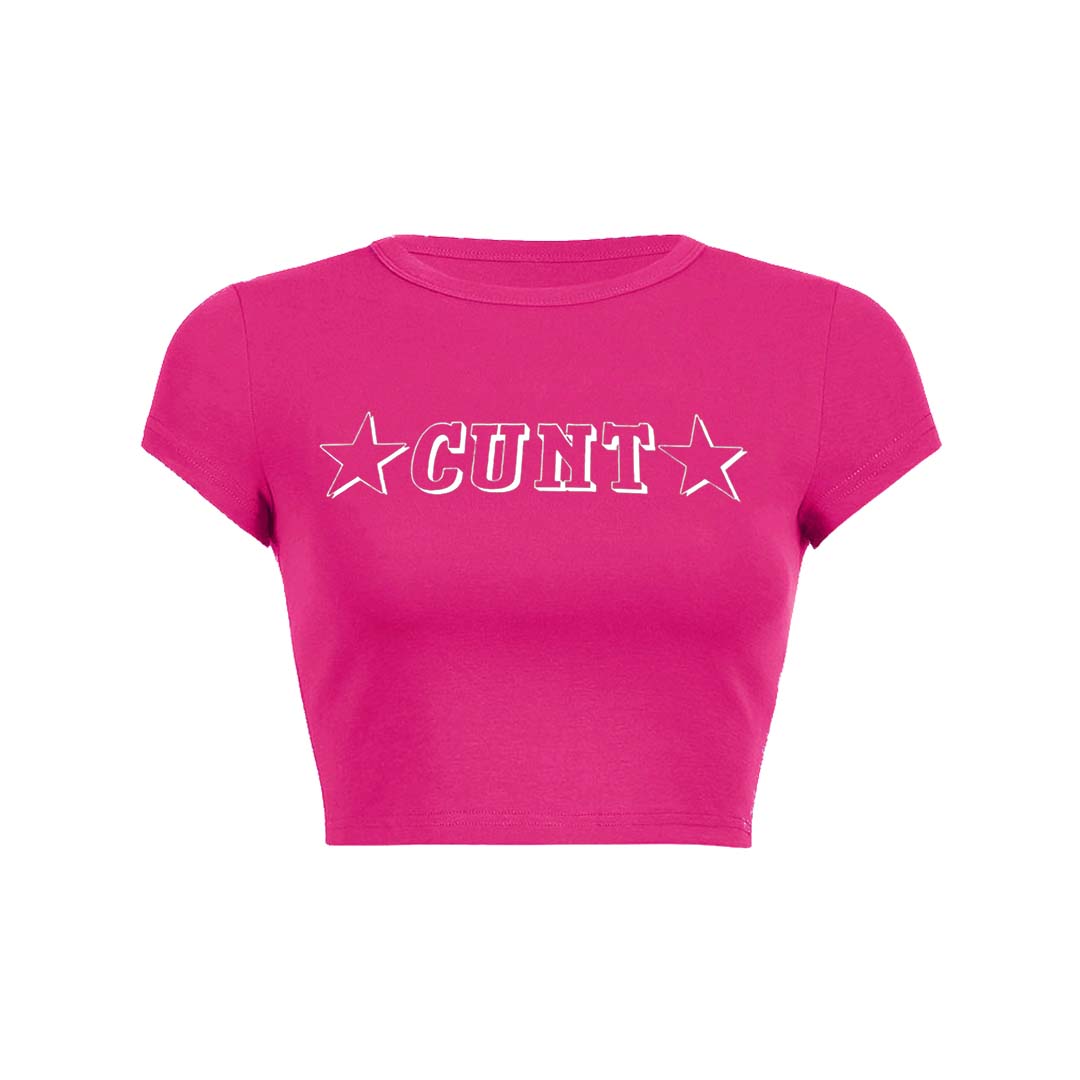 Star Count Y2K Baby Tee Crop Top