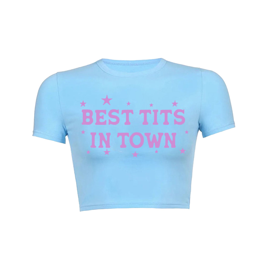 Best Txts In Town Y2K Baby Tee