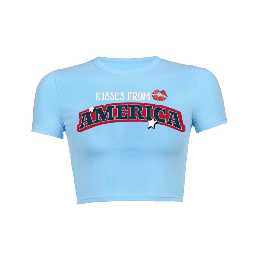 Kisses From America Baby Tee 1