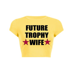 Future Trophy Wife Y2K Baby Tee