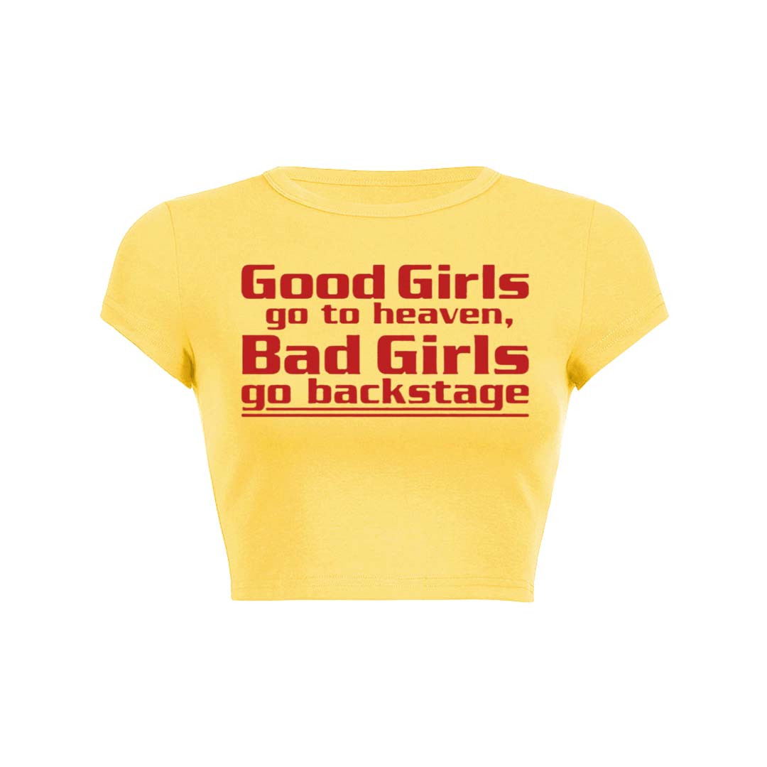 Good Girls Go To Heaven Y2K Baby Tee Crop Top