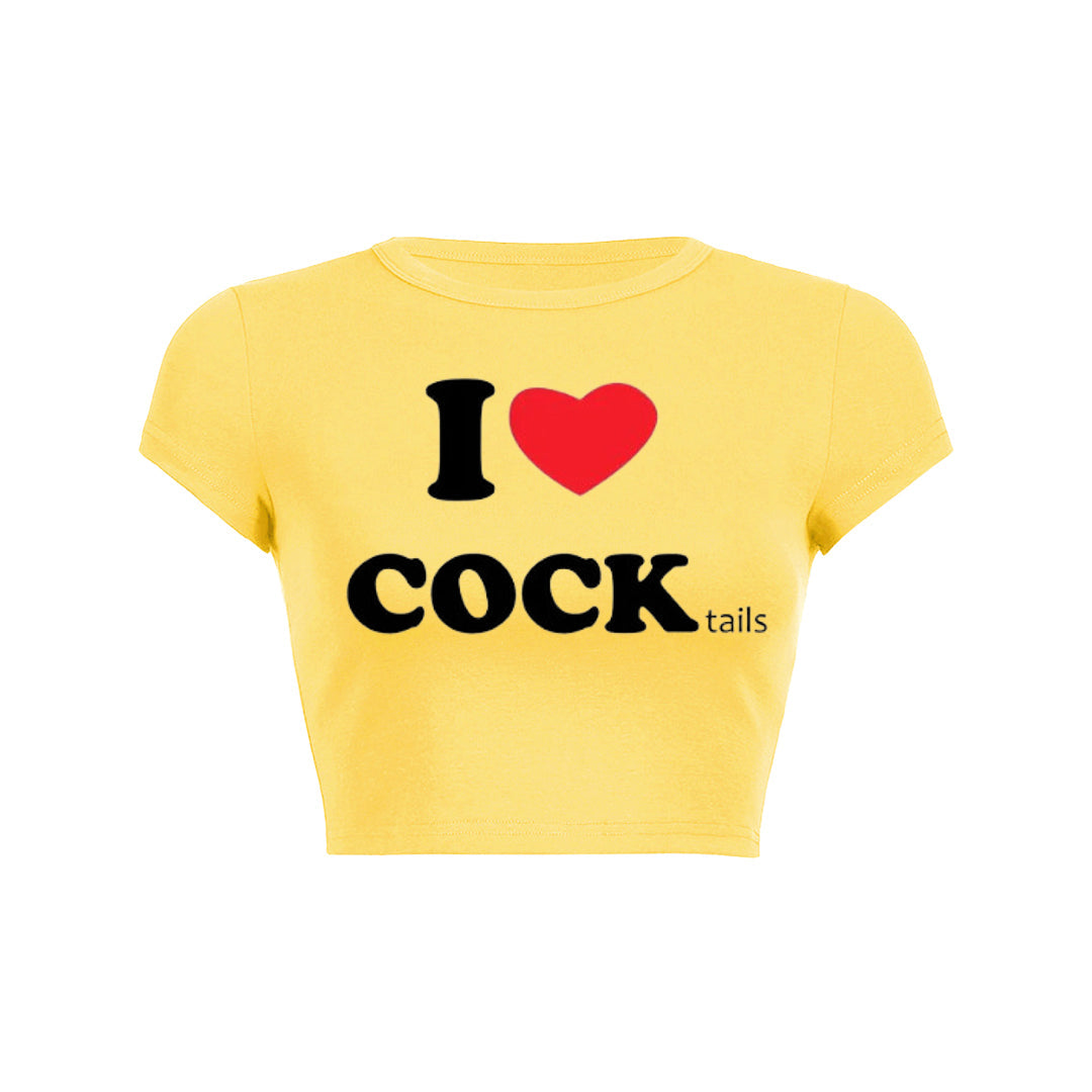I Love Cocktails Y2K Baby Tee
