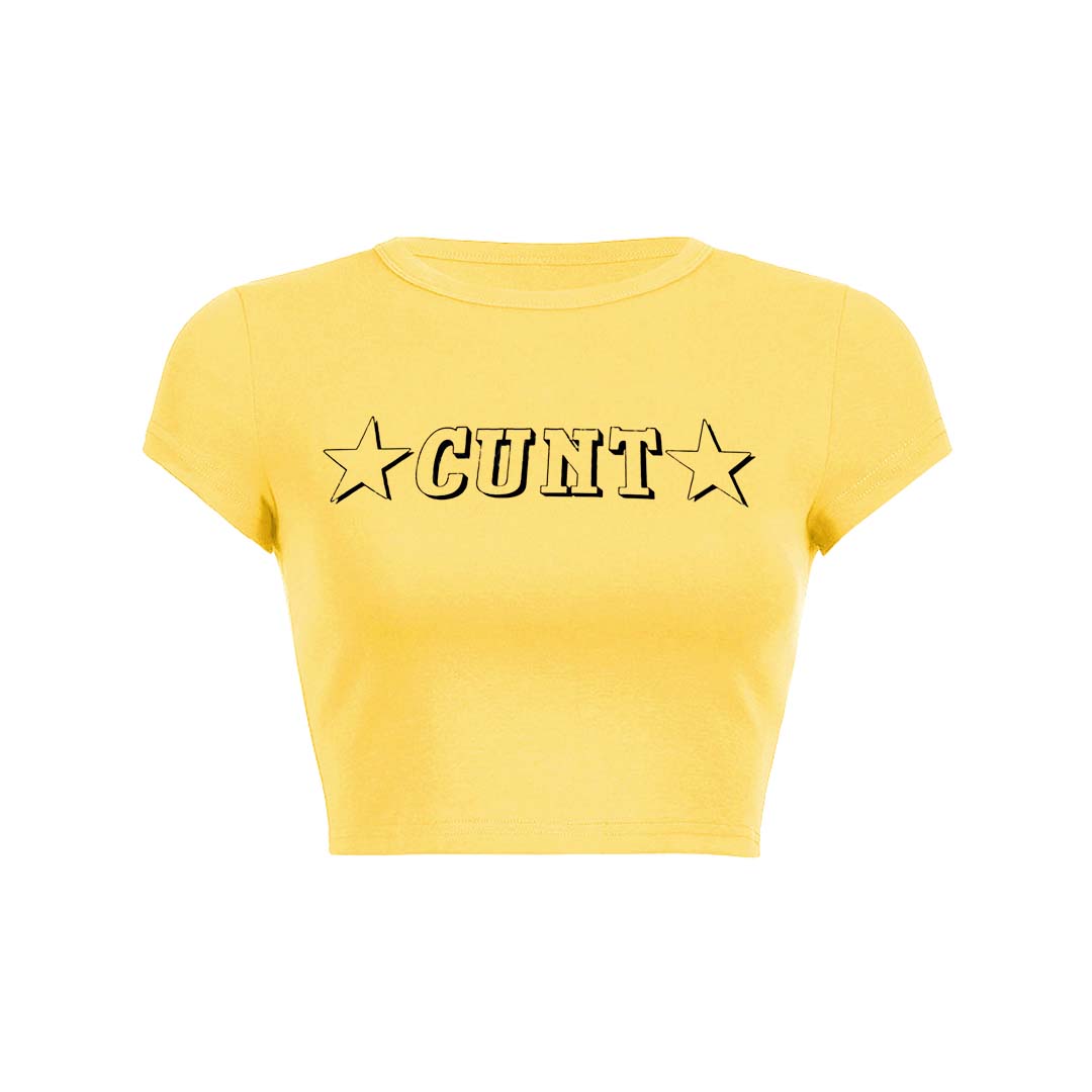 Star Count Y2K Baby Tee Crop Top