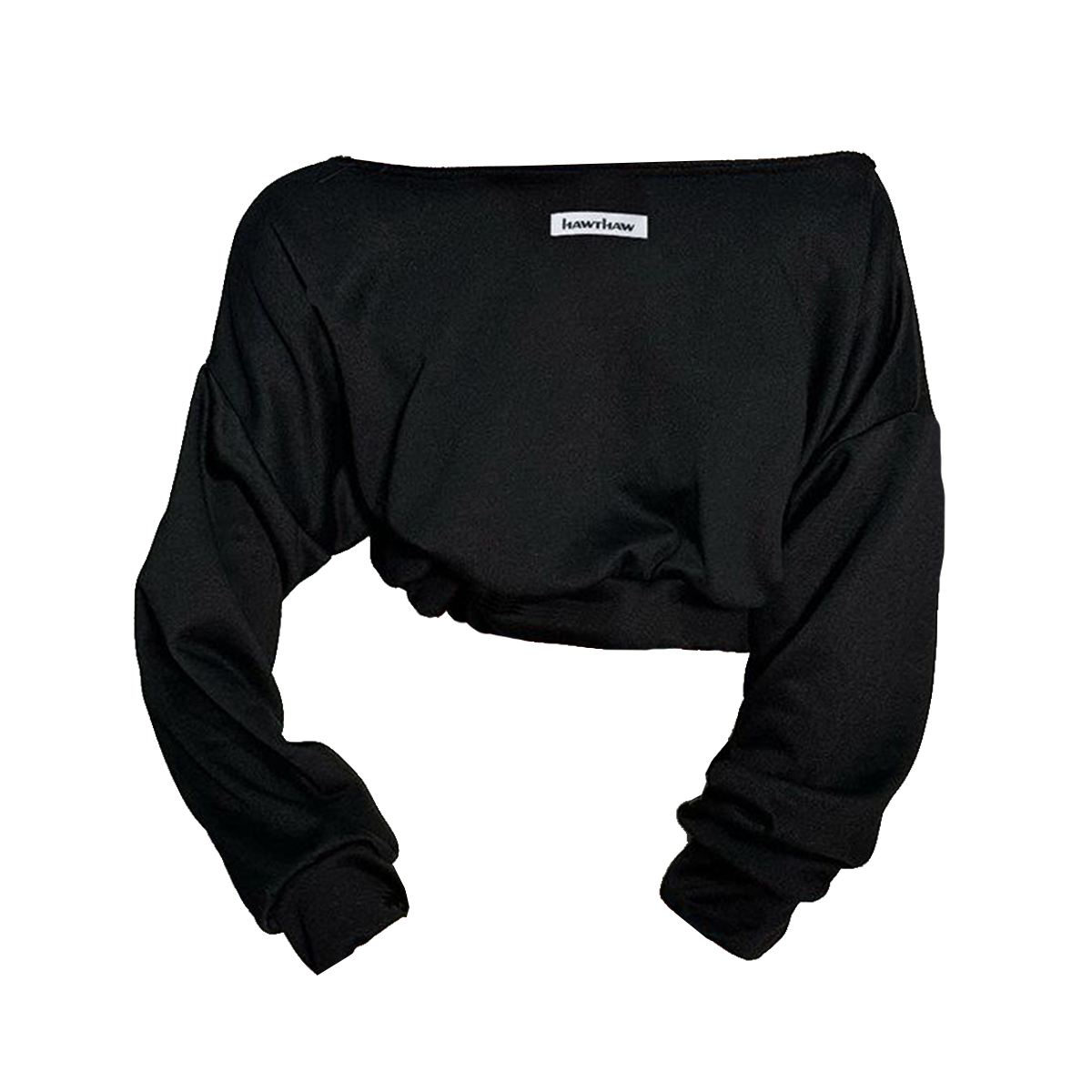 Long sleeve off shoulder crop top