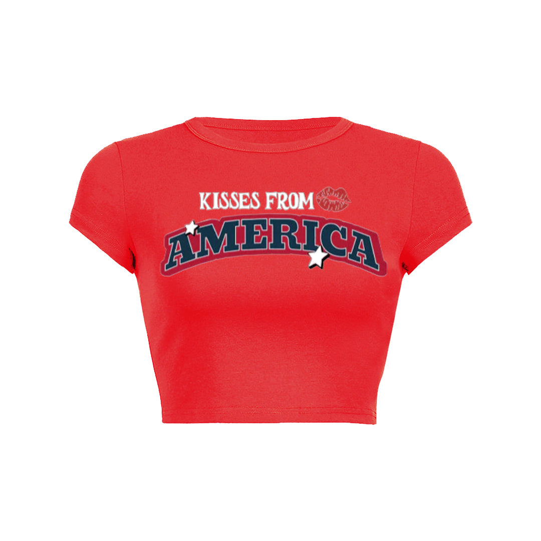 Kisses From America Baby Tee 1