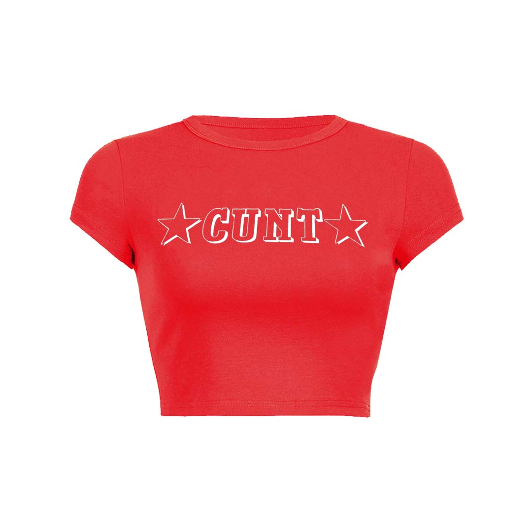 Star Count Y2K Baby Tee Crop Top