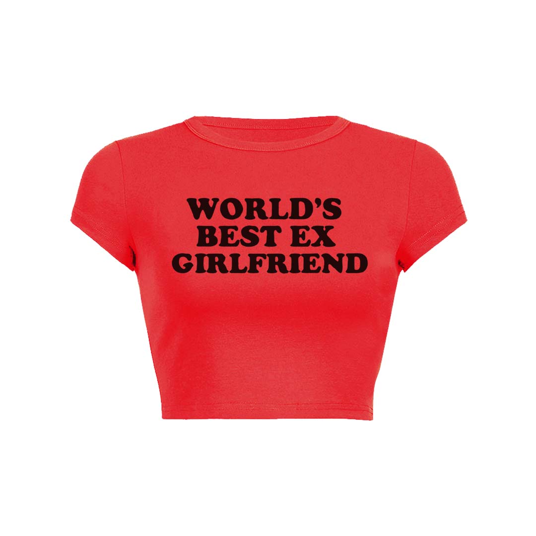 Best Ex Girlfriend Y2K Baby Tee Crop Top