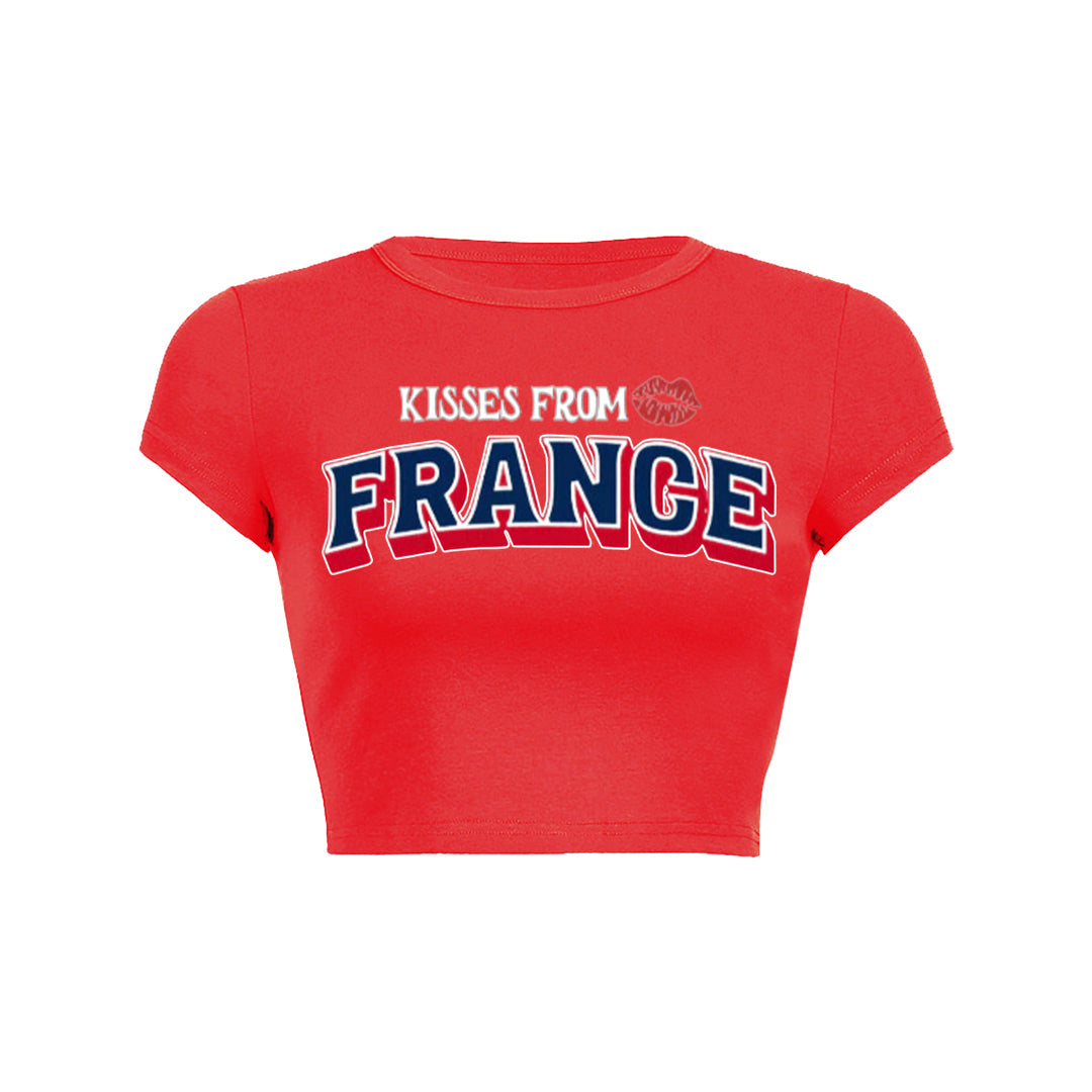 Kisses From France Baby Tee 1