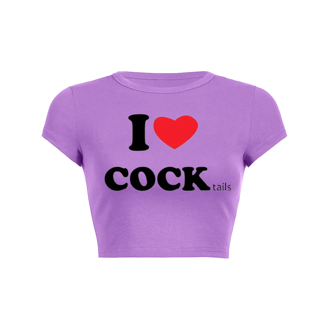 I Love Cocktails Y2K Baby Tee