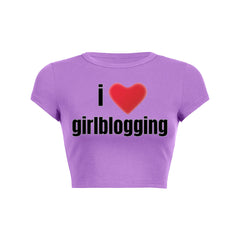 I Love Girlblogging Baby Tee