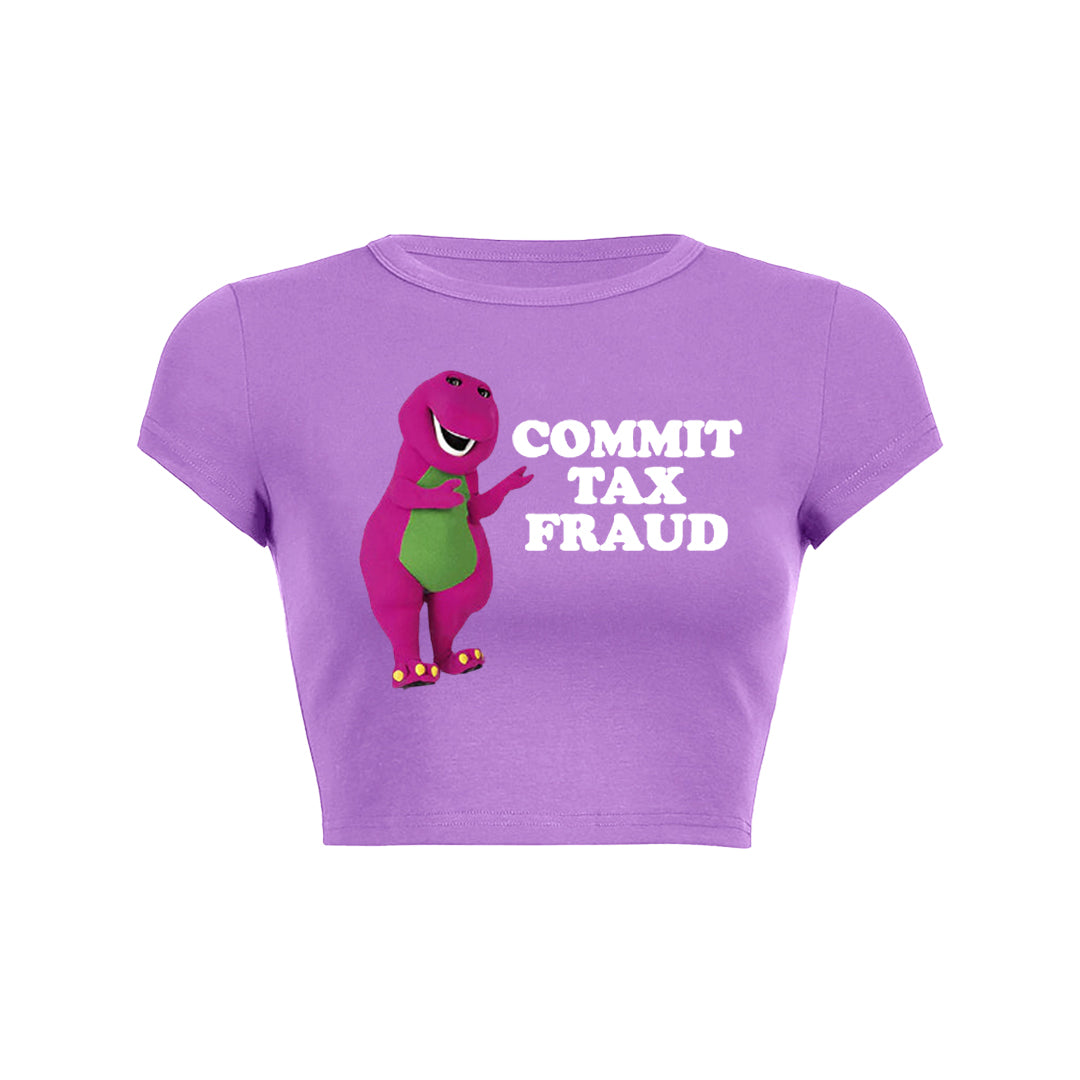 Commit Tax Fraud Y2K Baby Tee