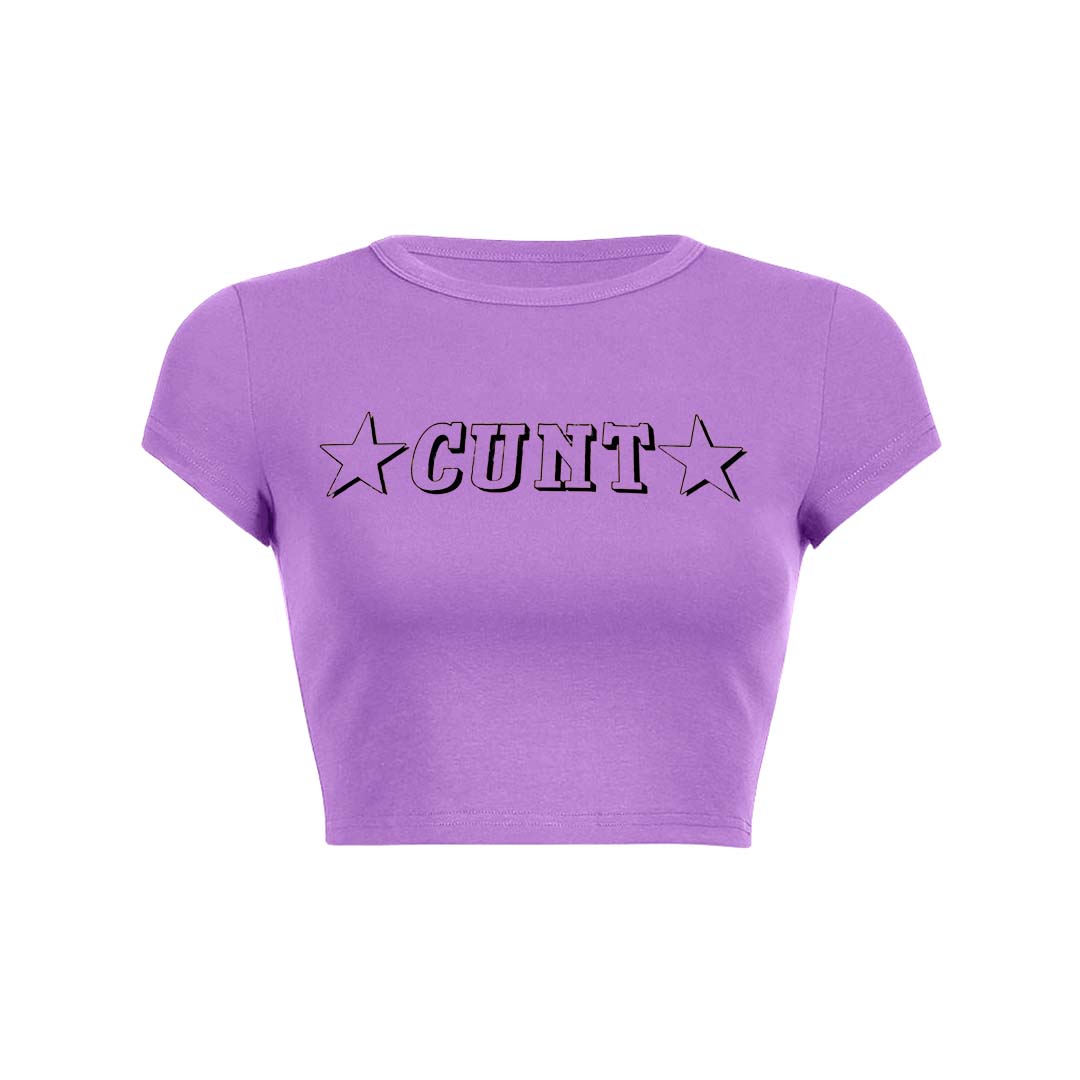 Star Count Y2K Baby Tee Crop Top