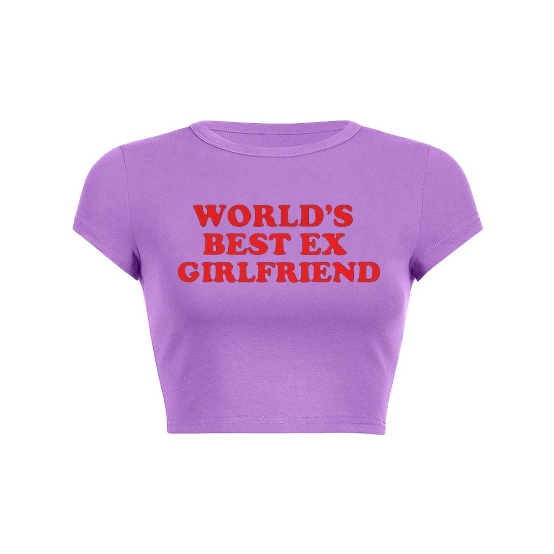 Best Ex Girlfriend Y2K Baby Tee Crop Top