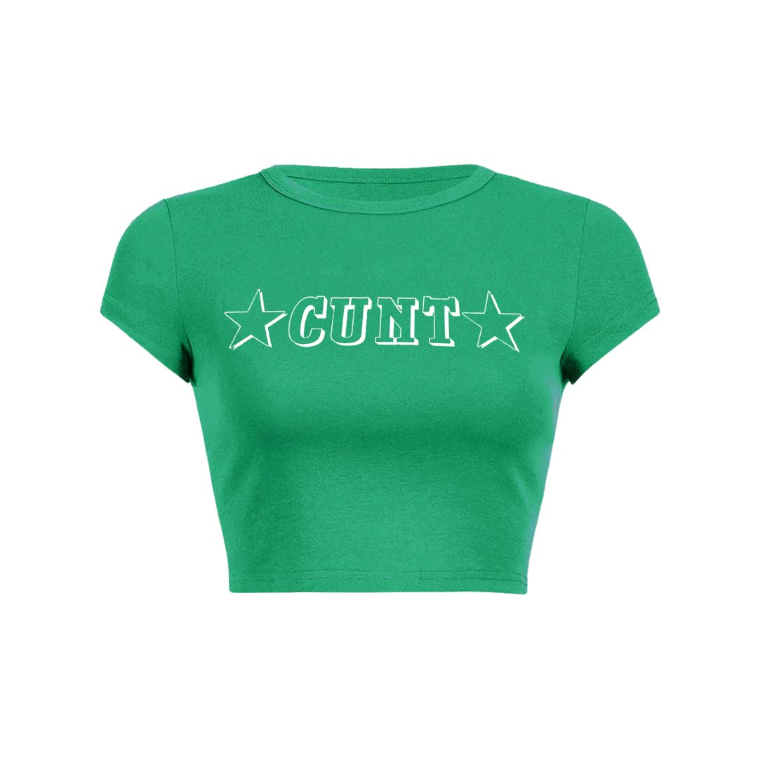 Star Count Y2K Baby Tee Crop Top