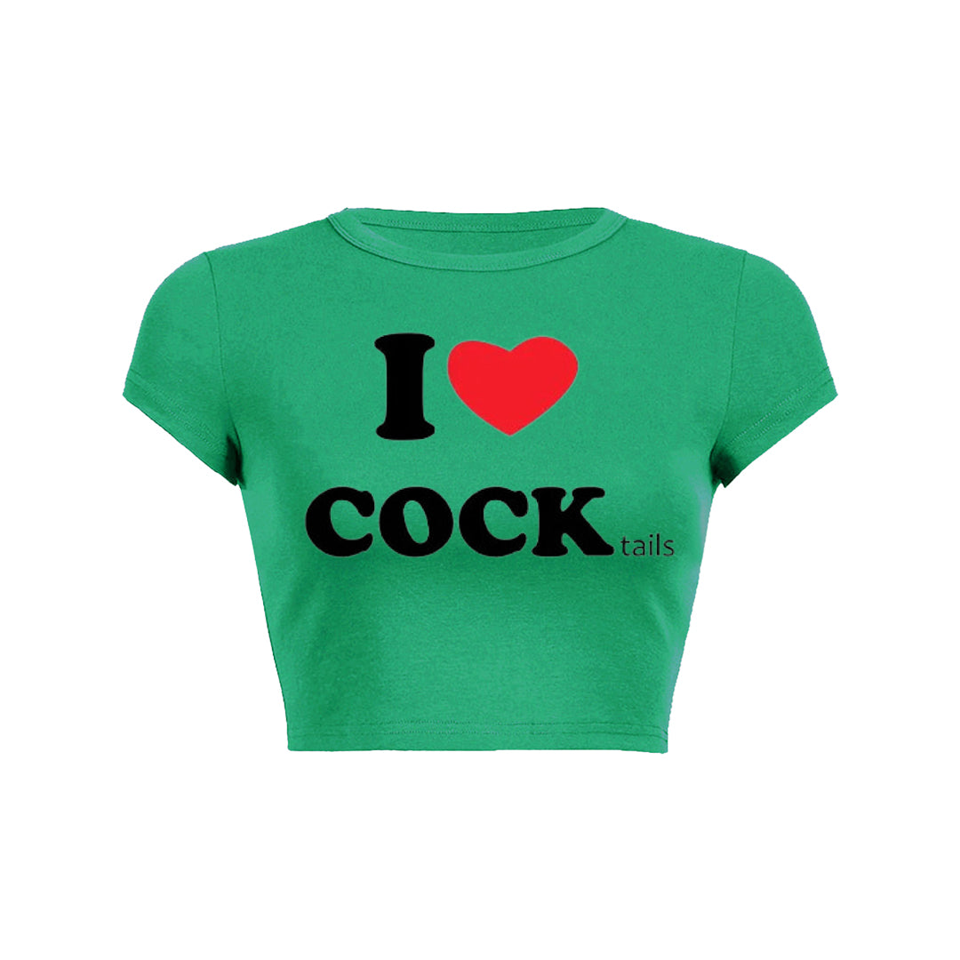 I Love Cocktails Y2K Baby Tee