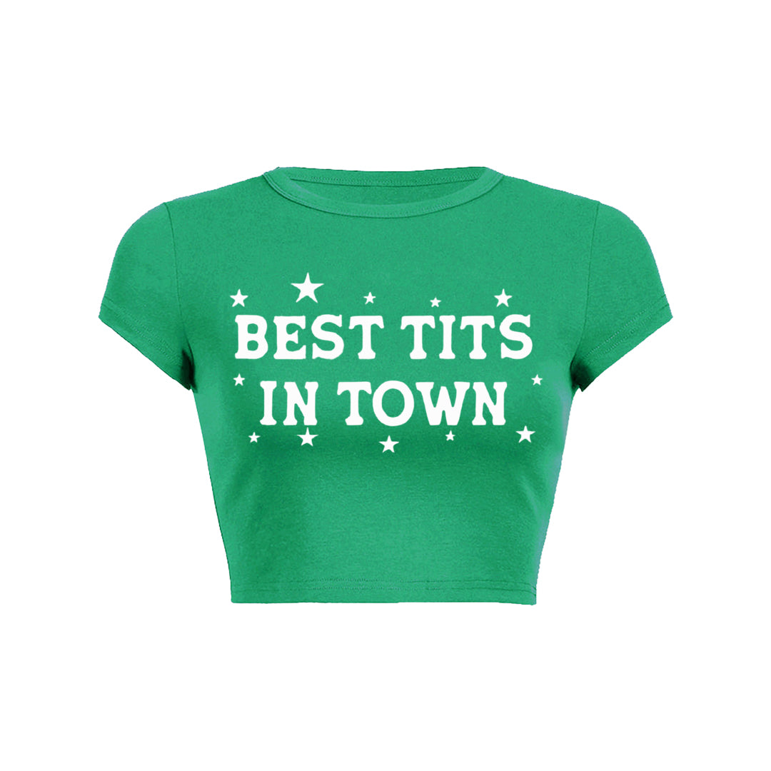 Best Txts In Town Y2K Baby Tee