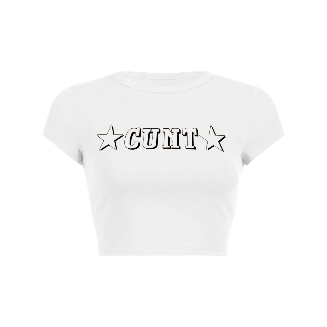 Star Count Y2K Baby Tee Crop Top
