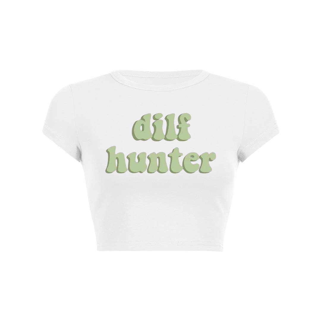 Green Hunter Y2K Baby Tee Crop Top