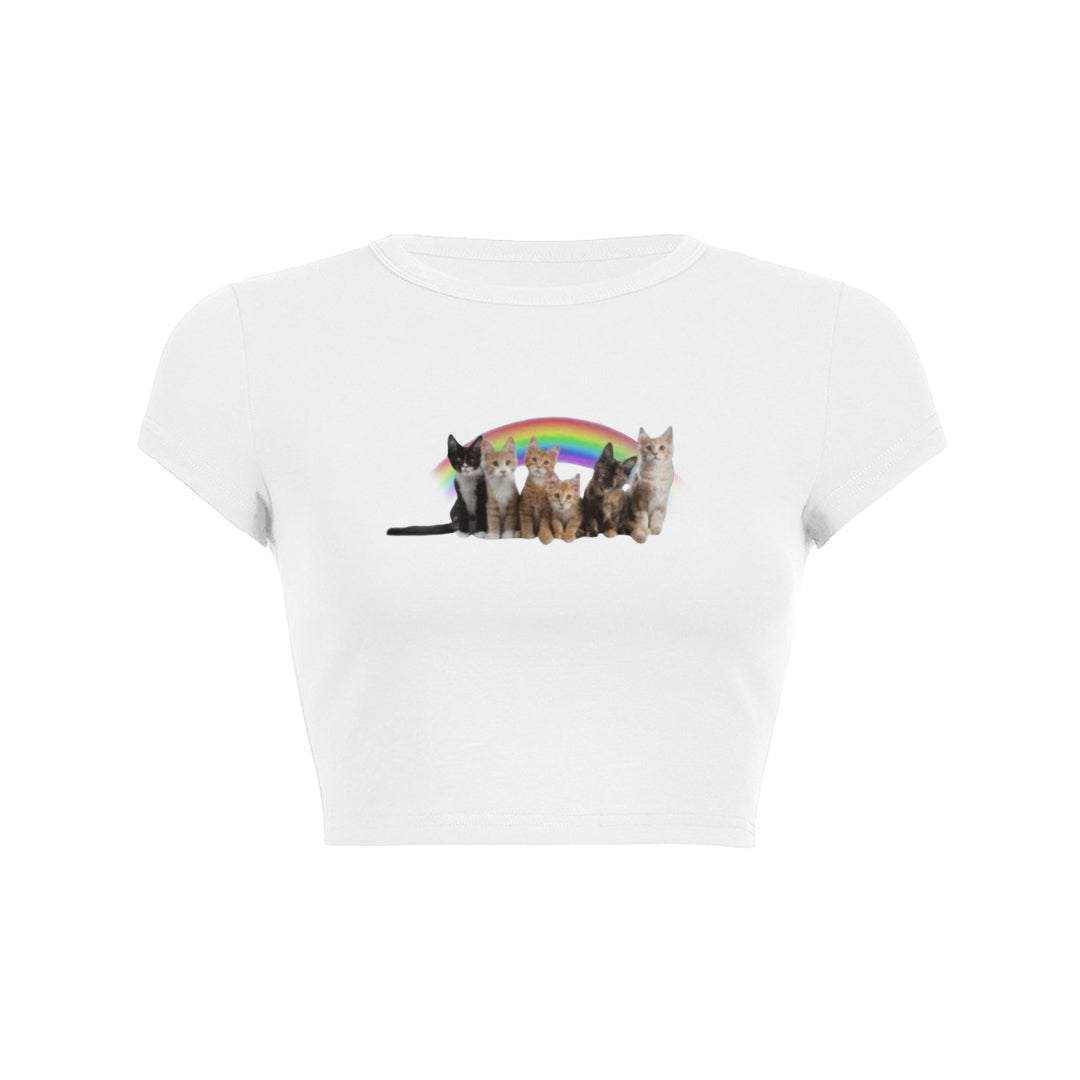 Cute cat shirt rainbow cat shirt cat