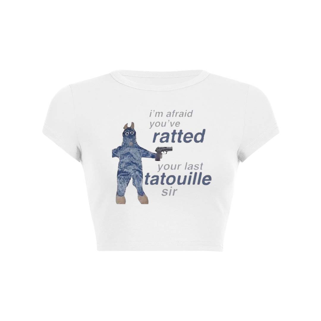 Ratted Last Tatouille Y2K Baby Tee Crop Top